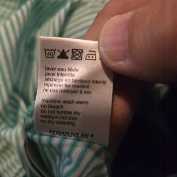 Lacoste Striped Halter Tank Top Green White Size 40 - Picture 5 of 10